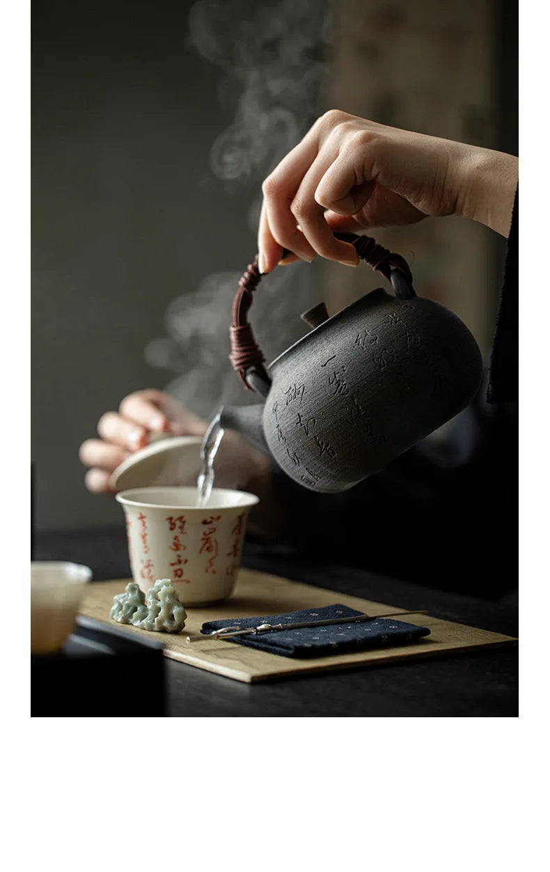 Wood Fired teapot with charcoal stove