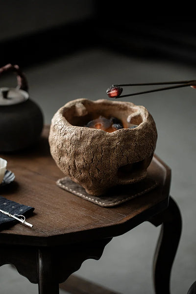 Wood Fired teapot with charcoal stove